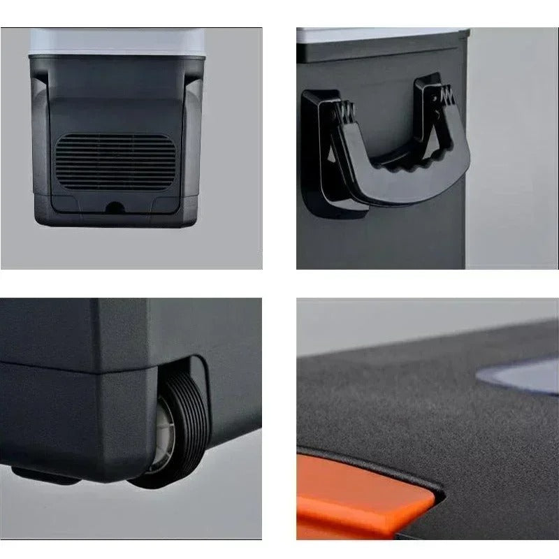35L Mini Car Refrigerator Cold & Warm Dual-use Portable Outdoor Camping Fridges Food Drinks Cooler 12V 24V 110V 220V